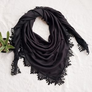 Exotic Machine Stitch Lace Scarf